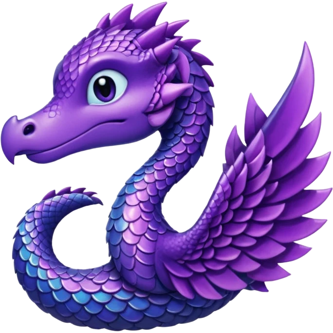 glitter purple drakeling emoji