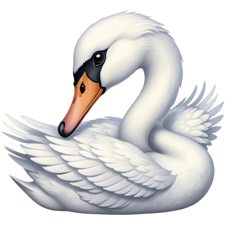 Tow dreamy swan emoji