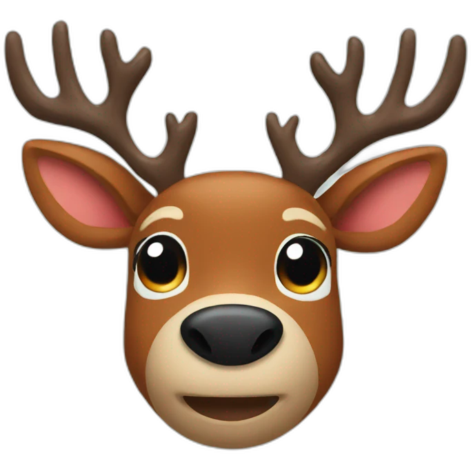 rudolph face emoji