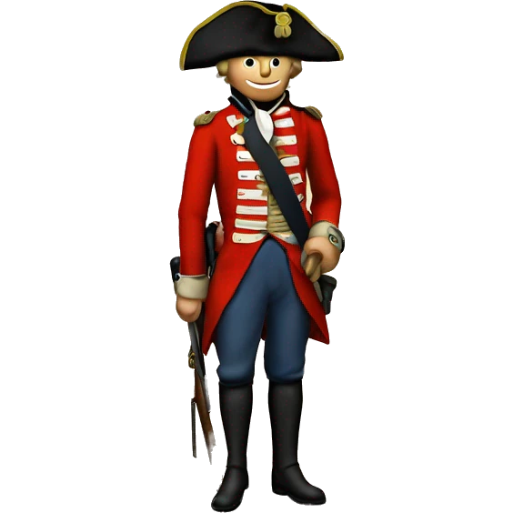 british redcoat solider 1700s revolutionary war emoji