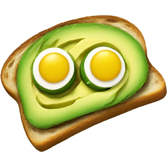 An avocado toast  emoji