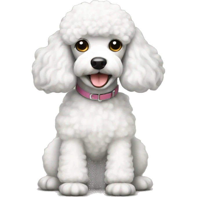 white poodle  emoji