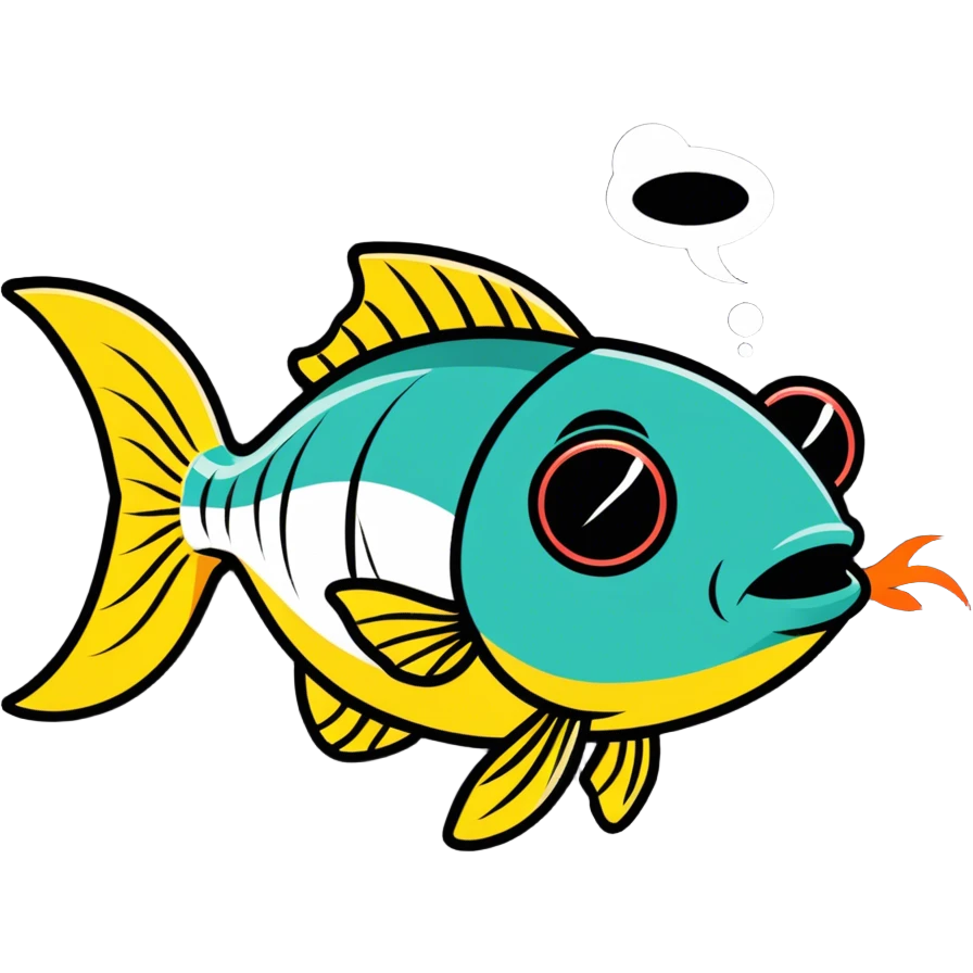 Fish smoking a blunt with sunglasses  emoji