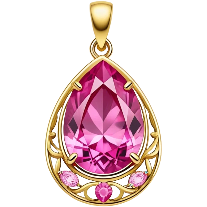 belief gold pink emoji
