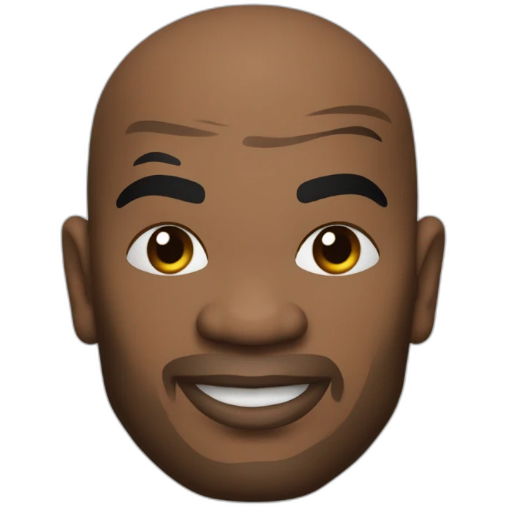 Mike Tyson avec un tatouage à côté de l'oril gauche emoji