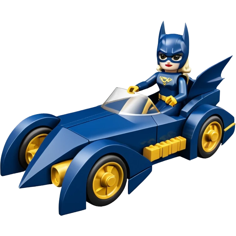  Dark blue Detailed aerodynamic opulent dark knight futuristic concept Catwoman Batgirlmobile loosely based on 1977 Buick coupe  roadster racing Lego (flat long straight faceted mechanical body) winged stealthy street hot rod  emoji