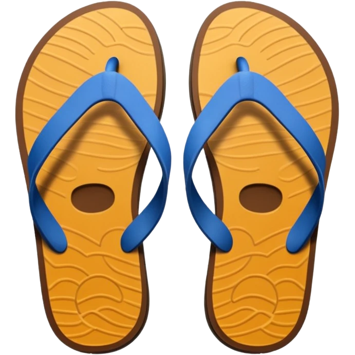 Oversized realistic men’s flip flop  emoji