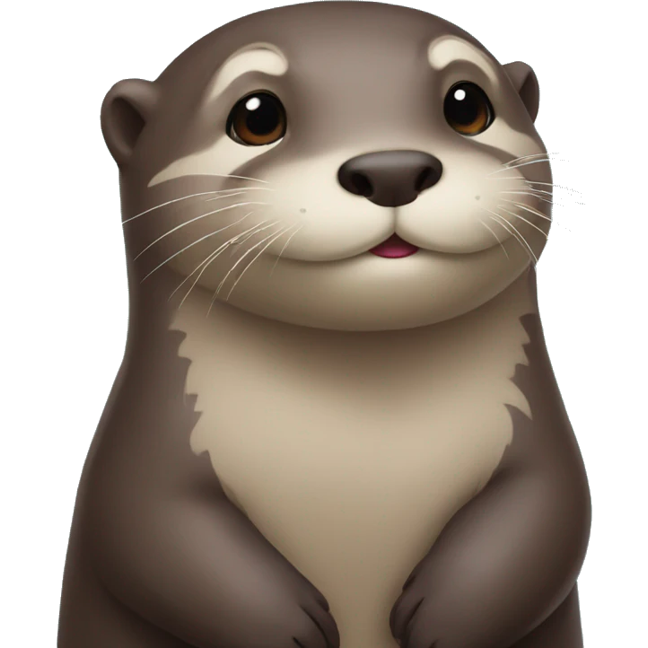 Otter cute best friends emoji
