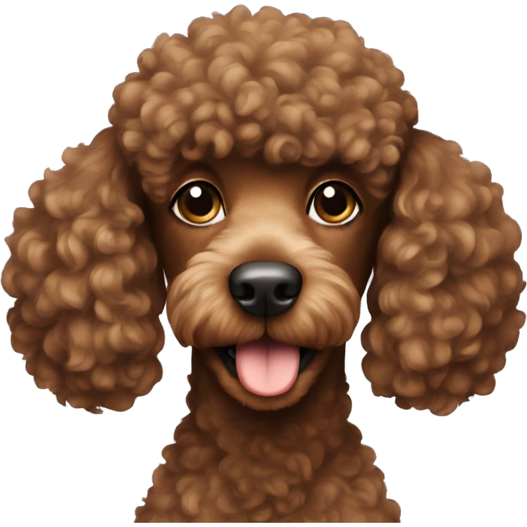 brown poodle emoji