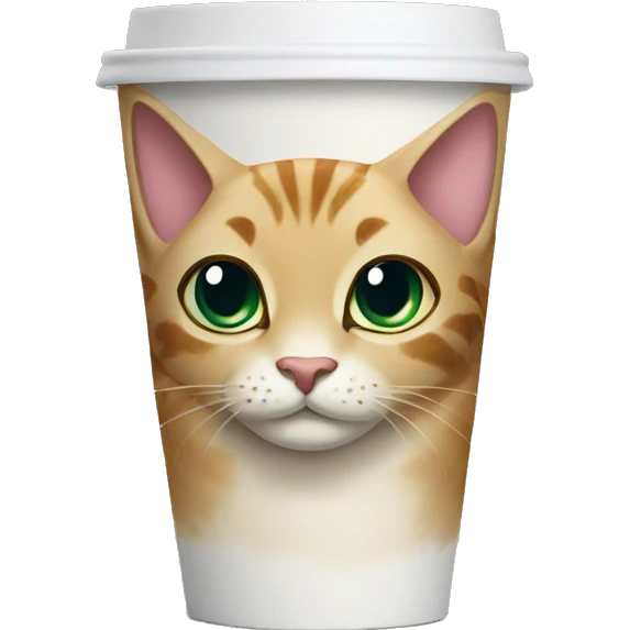 Cat Starbucks cup emoji