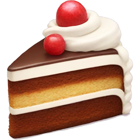 Cute slice of cake emoji