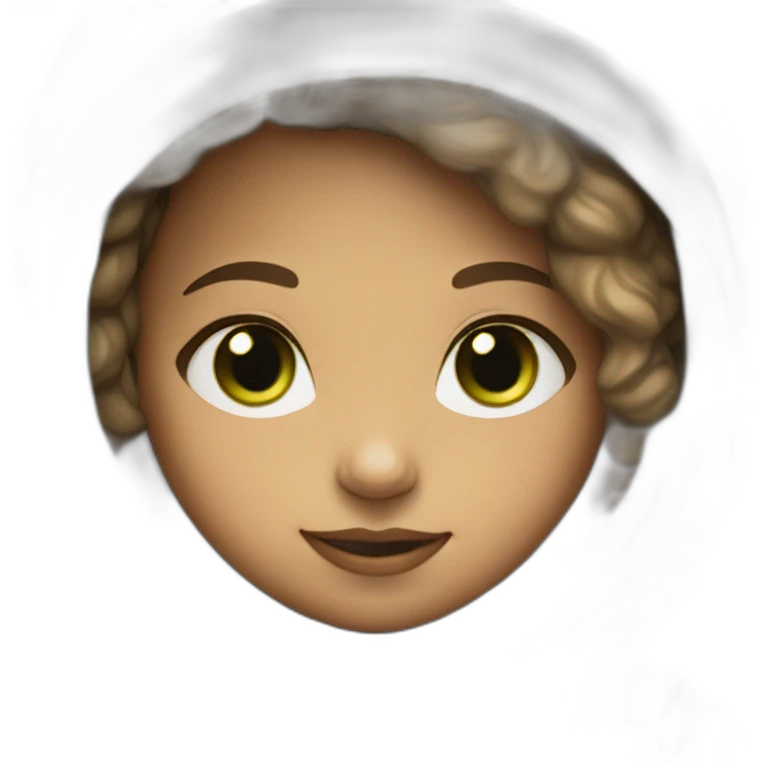 girl in spacesuit with light skin and green eyes emoji