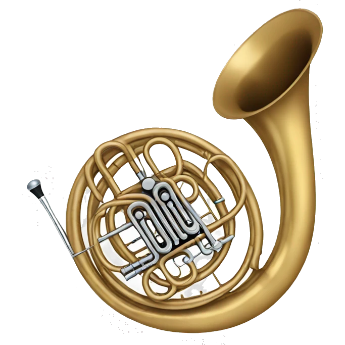 French horn  emoji