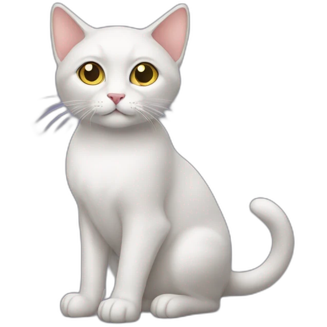 A cat with spectacular  emoji