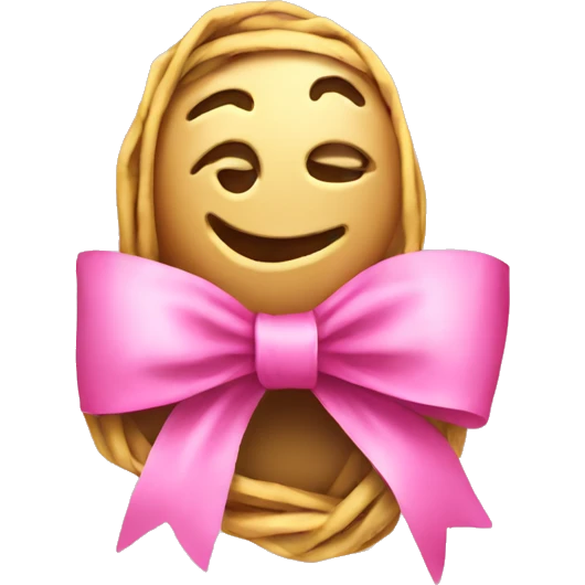 money wrapped in pink bow emoji