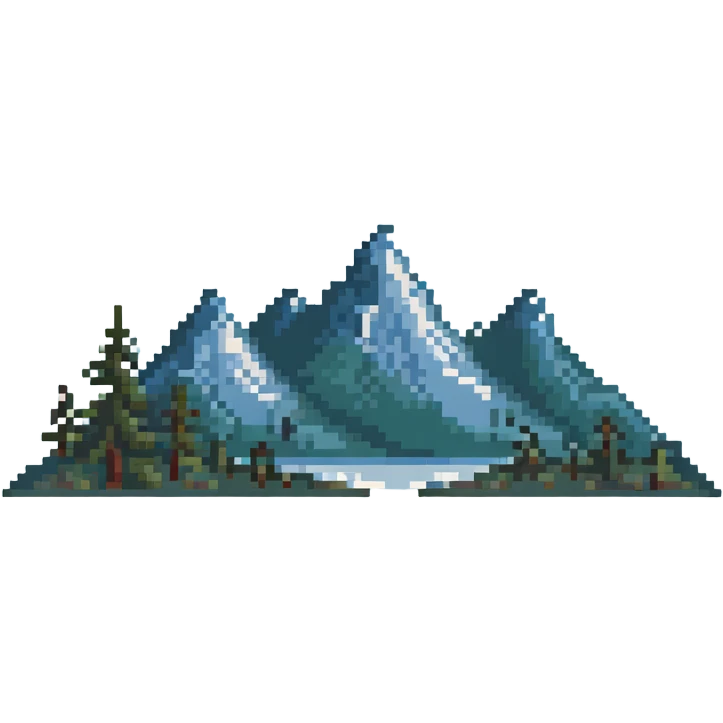 tent camping in Lapland wilderness with mountains emoji