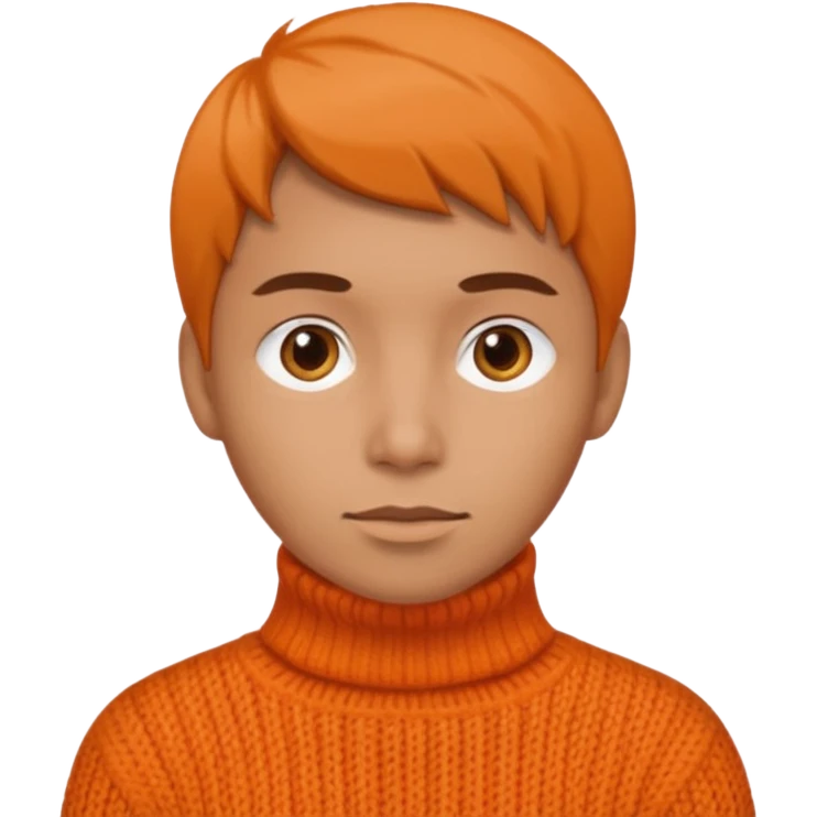 orange turtleneck emoji