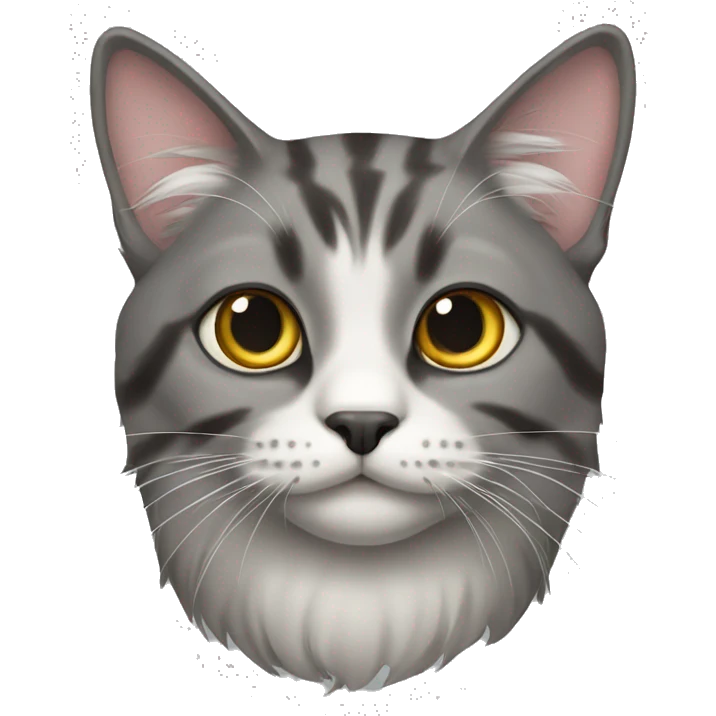 Cat persa cinza emoji