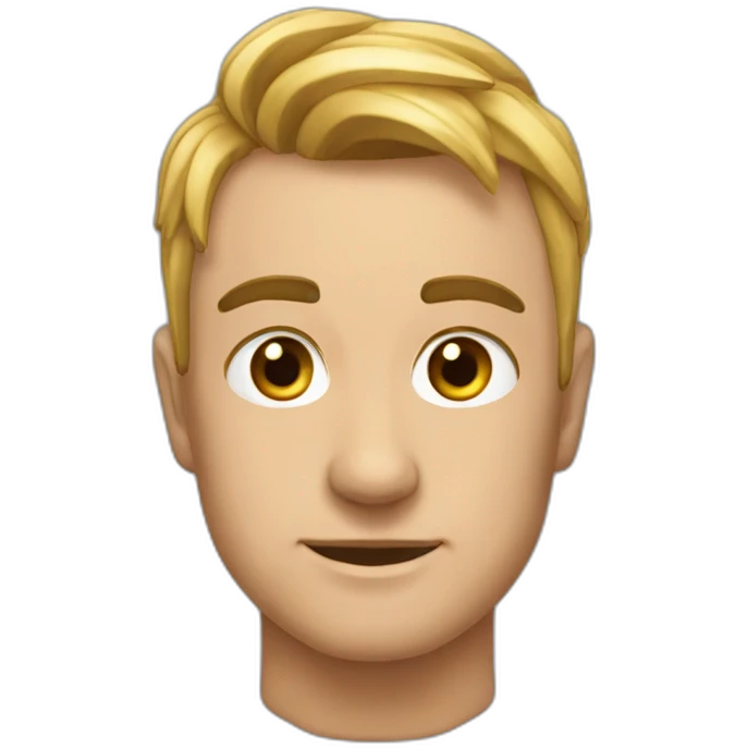 Hacer un casi calvo con orejas grandes emoji