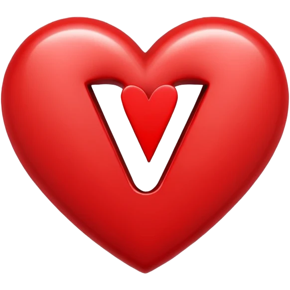  j initial in red heart emoji