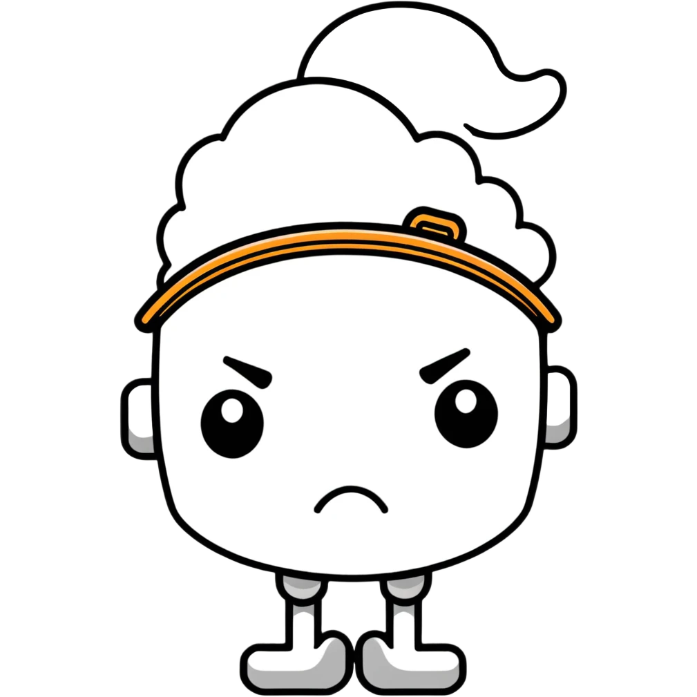 Mad face with steam on head emoji