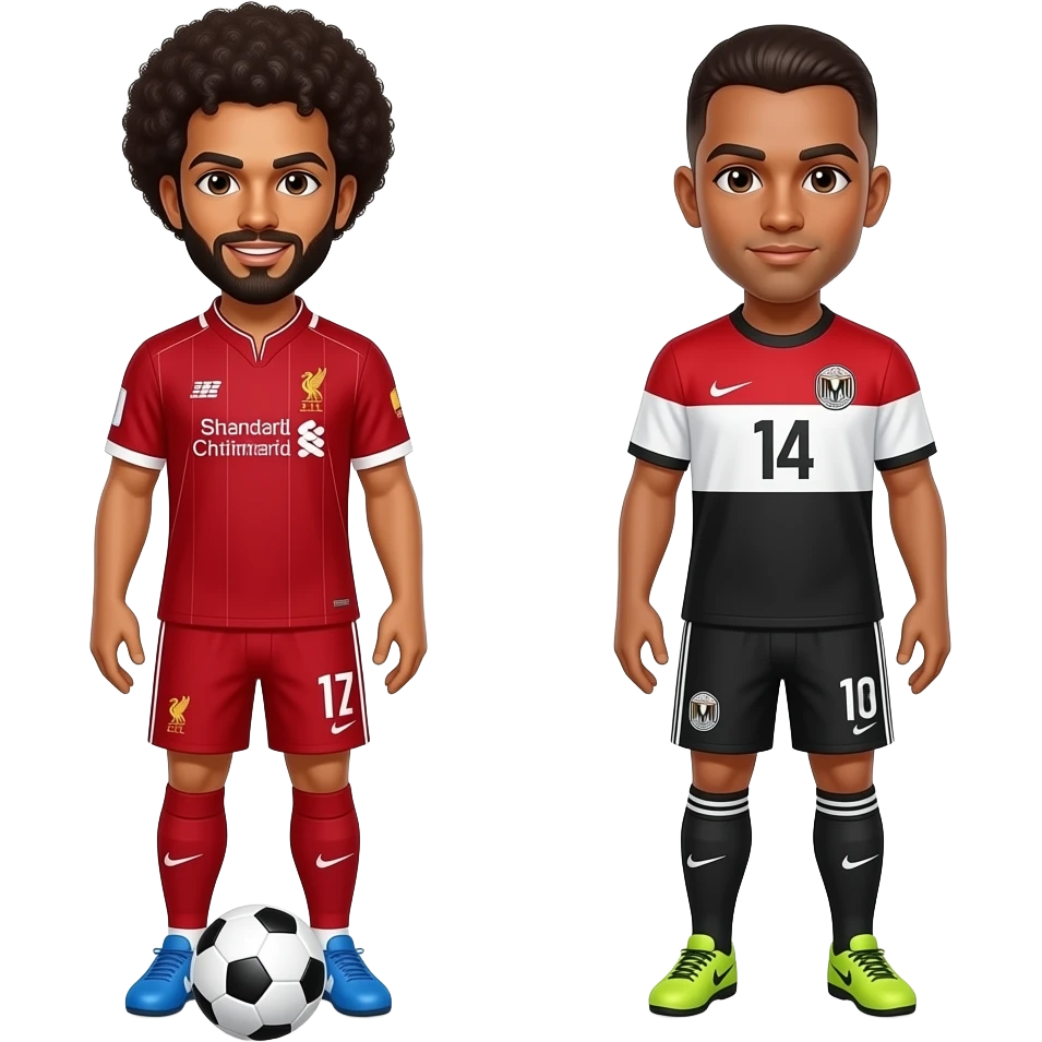 Salah in Liverpool Egypt national team emoji