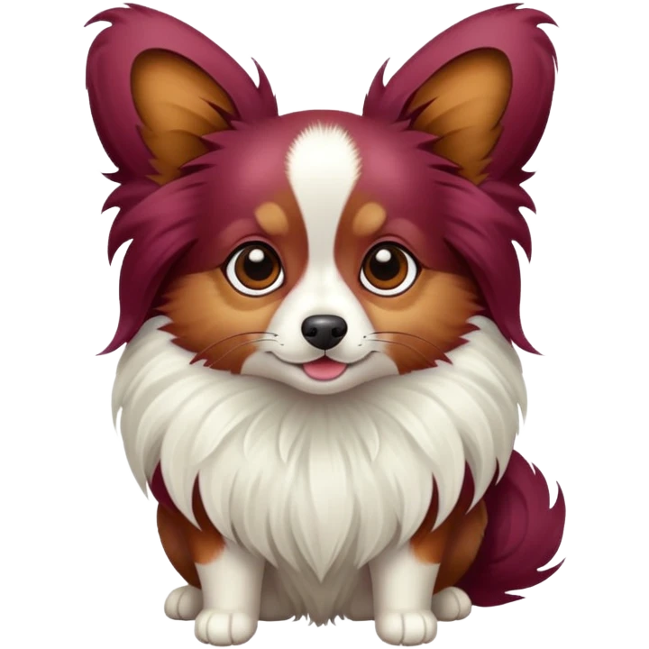 Papillon burgendy  emoji