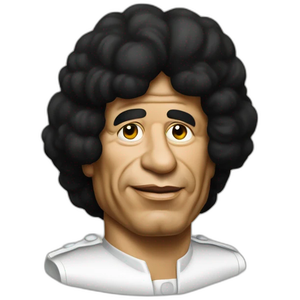 muammar gaddafi with white gloves emoji