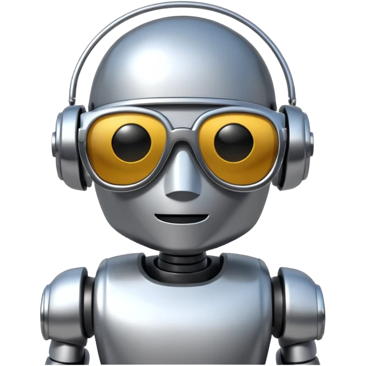 Robot with sun glasses emoji