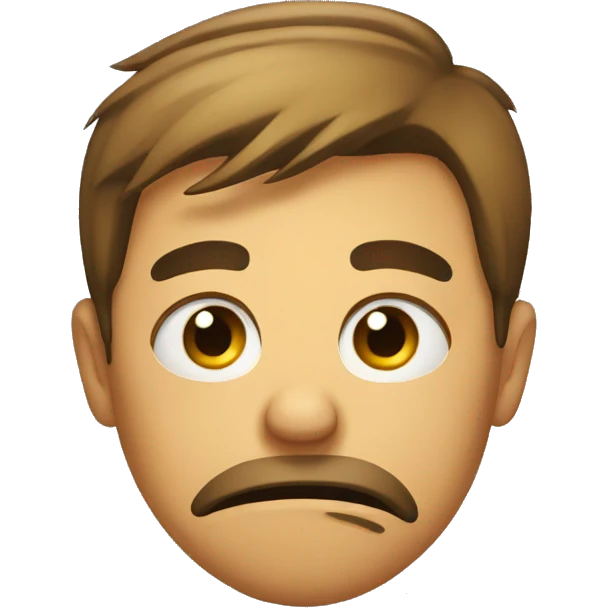 Disgusted face emoji