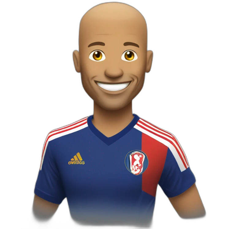 Thierry Henri smilling emoji