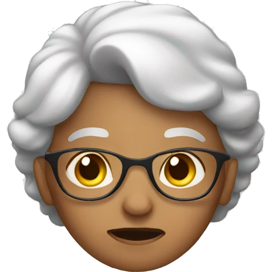 grandma thinking emoji