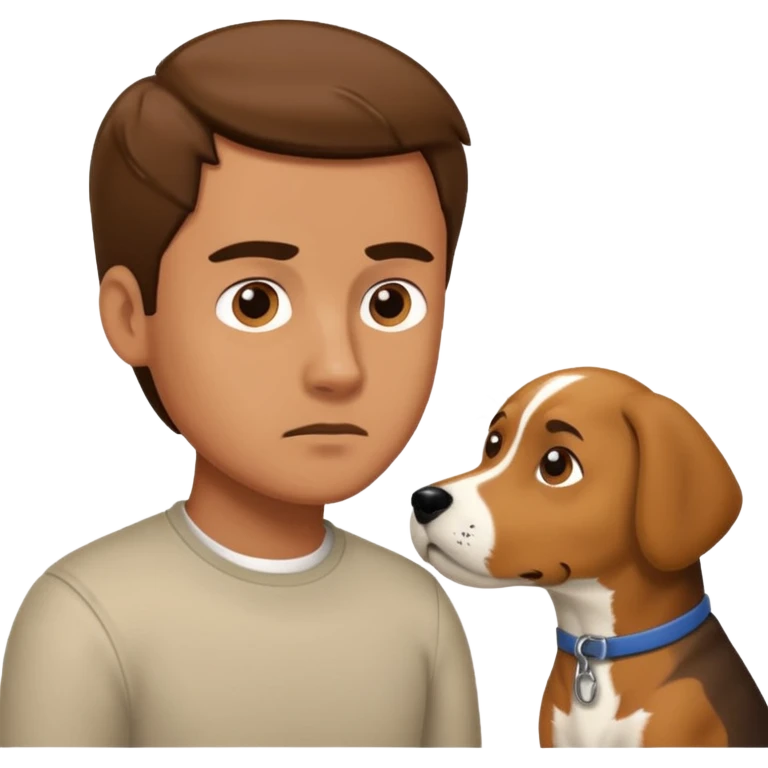 dog fighting man emoji