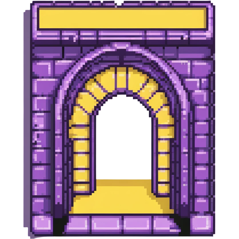 purple portal with black frames, Minecraft style emoji