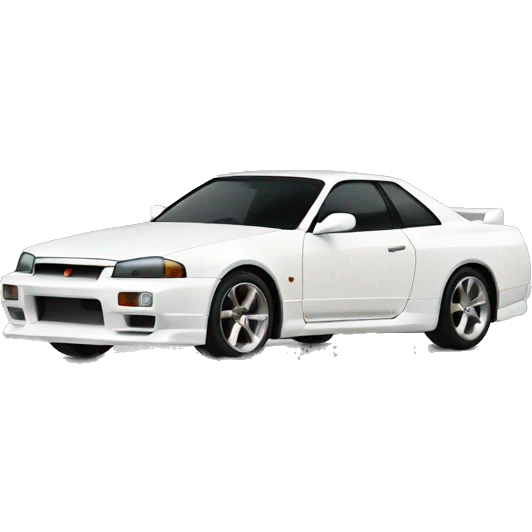 white nissan skyline emoji
