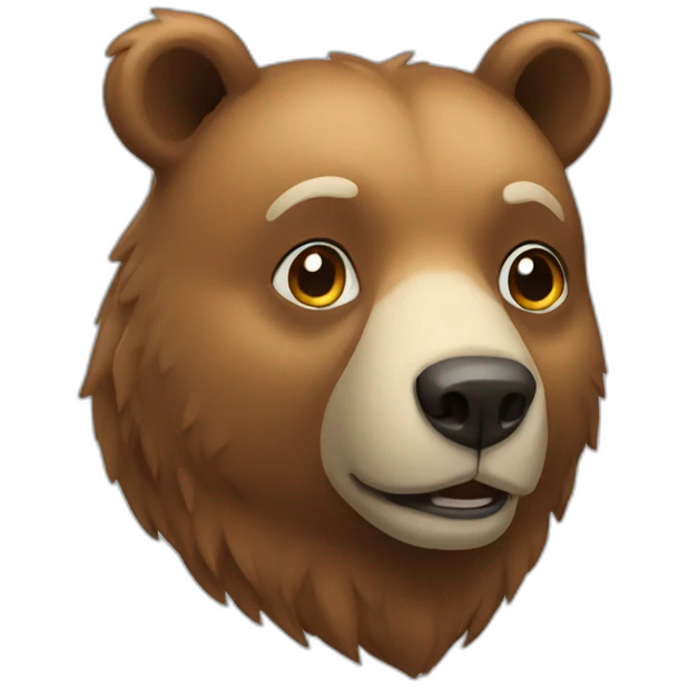 smart bear emoji