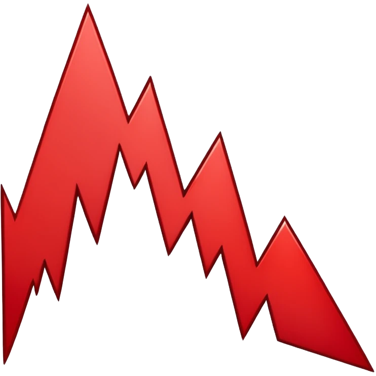 the economy line is falling down emoji