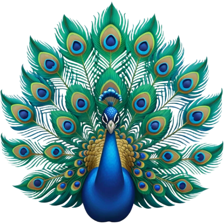 Create an emoji of peacock feather emoji