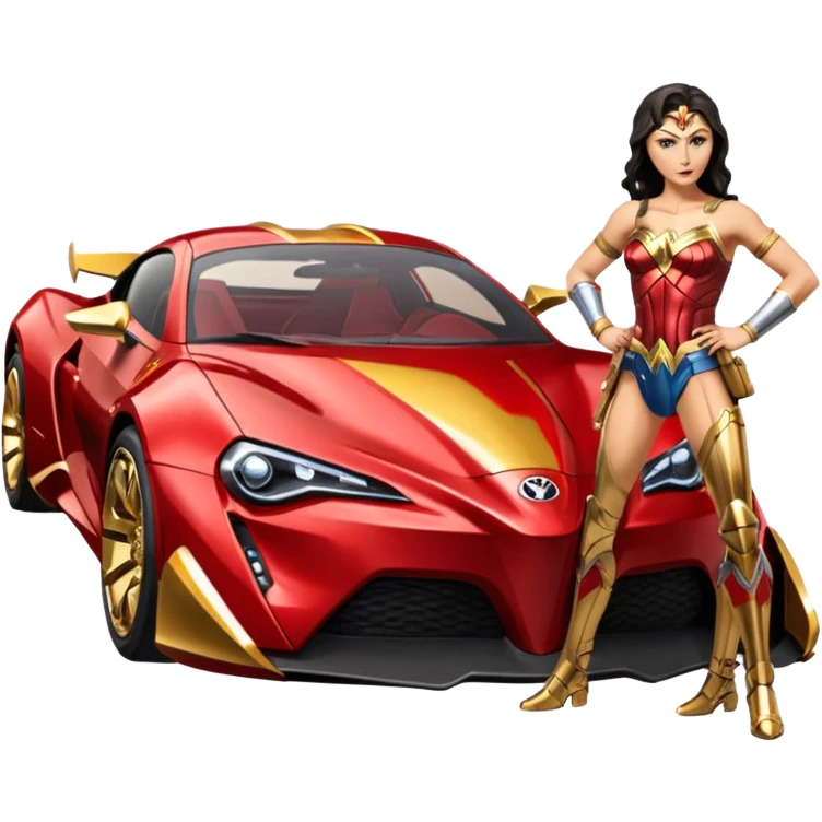 Wonder Woman C-3PO muscular Toyota 86 hypercar emoji