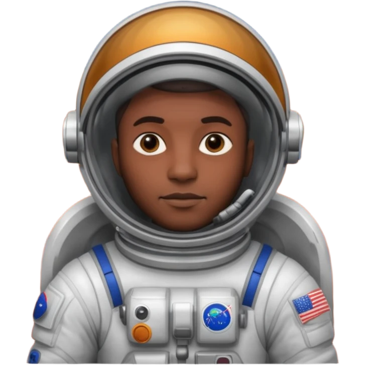 Black Man on planet mars  emoji