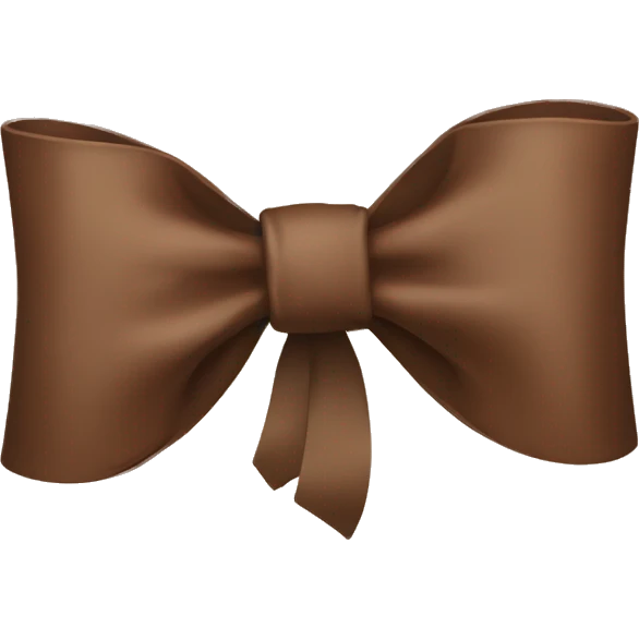 Brown bow emoji