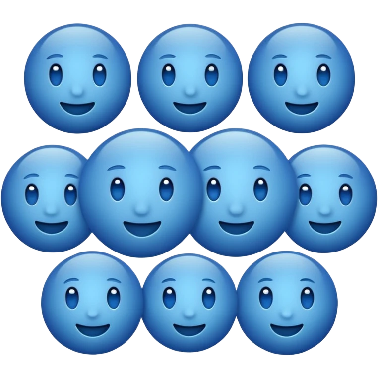 Blue emoji emoji