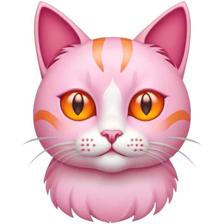 Pink cat emoji