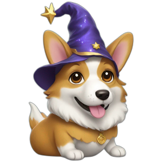 wizard corgi emoji