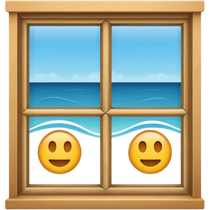 Remove the face, make it like window but without anything inside emoji