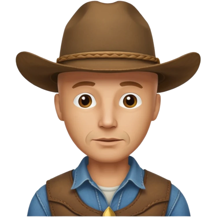 bald cowboy emoji
