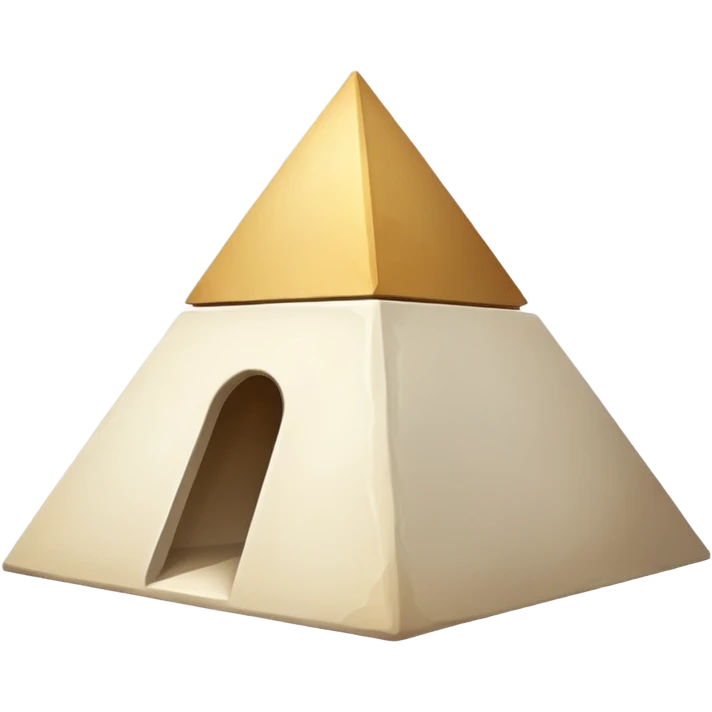 beautiful white pyramid  emoji