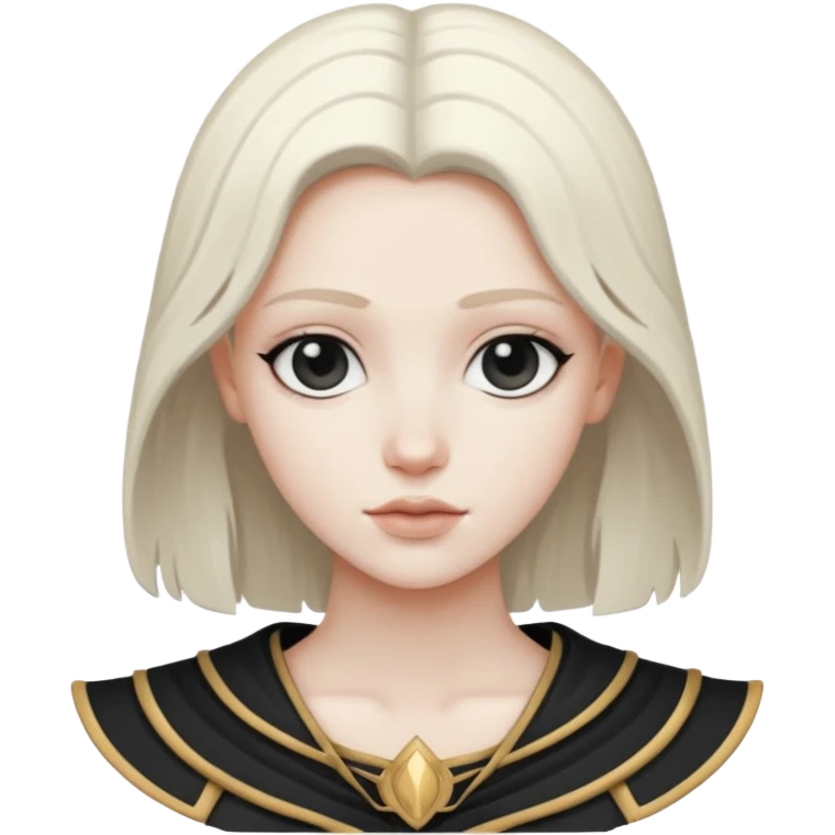 Aasimar dnd(humanoides de linaje celestial, a menudo descendientes de humanos y seres celestiales, que poseen rasgos físicos sutiles o notables de su herencia angelical, como cabello plateado o dorado, ojos sin pupilas, piel brillante, o incluso alas vestigiales) estilo blanco y negro dibujo emoji