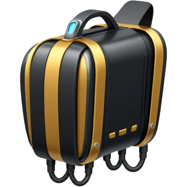 black jetpack emoji