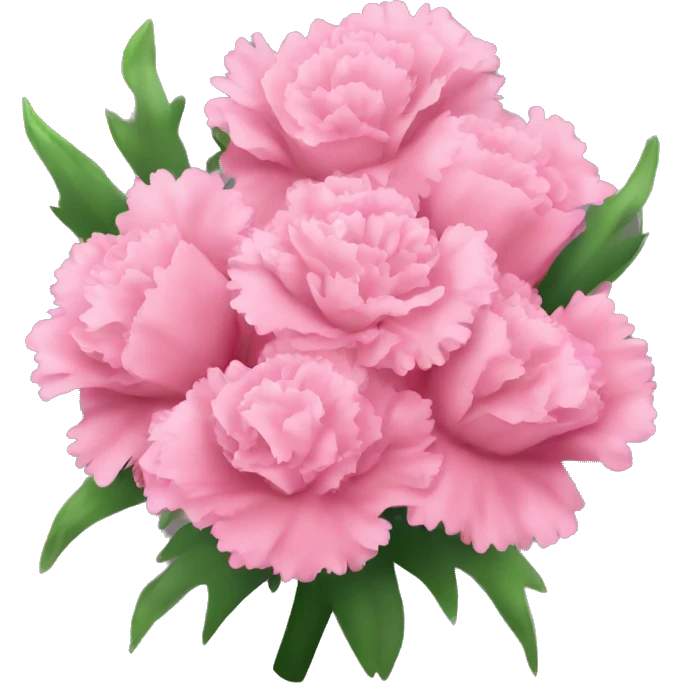 pink carnation bouquet emoji